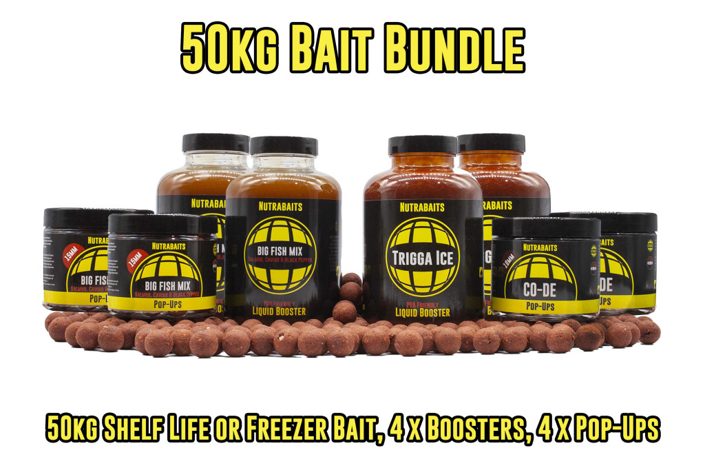 Nutrabaits, 50kg Bait Bundle, Carp Bait, Boilies, PopUps, Pellets